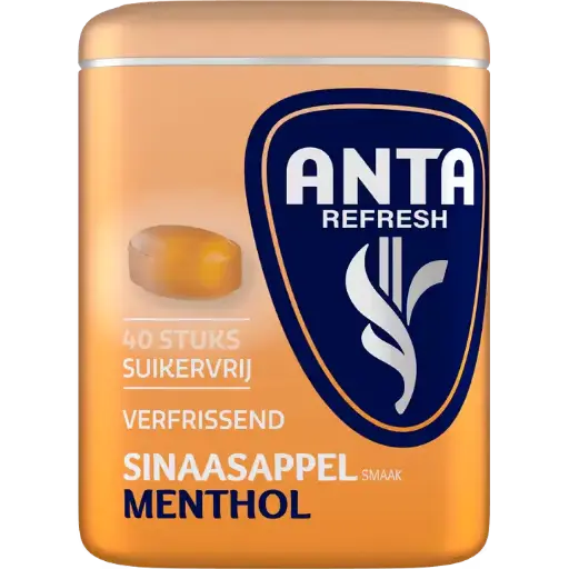 [2400-PE-09255] Anta Refresh Sinaasappel Suikervrij 12x72g 