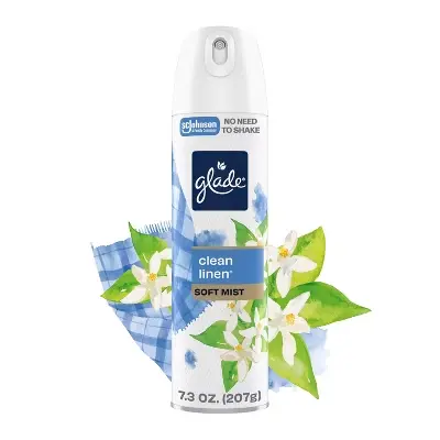 [1900-SJ-04749] Glade Aerosol Clean Linen 6/7.3oz 