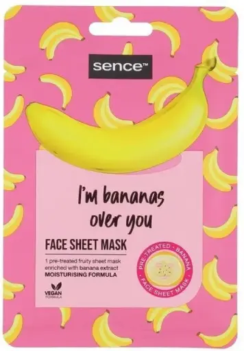 [2400-FB-93426] Sence Display Facial Sheet Mask 20ml I'm Bananas Over You 12st 