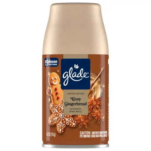 [1900-SJ-10344] Glade Auto Spray Cozy Ginger Bread Refill 4/6.2oz     